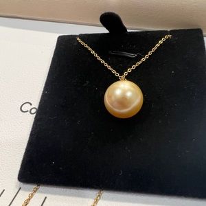 18k golden south sea pearl pendant